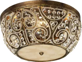Хрустальный потолочный светильник N-Light Alice 6245/4 spanish bronze купить в Москве
