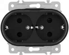 Розетка am-202 202.40-2.black купить в Москве