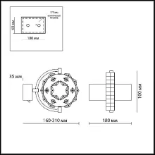 Хрустальное бра Odeon Light Mairi 2710/6W купить в Москве