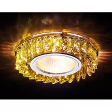 Точечный светильник Декоративные Кристалл Led+mr16 S255 CH/YL купить в Москве