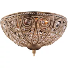 Хрустальный потолочный светильник N-Light Ringan 5962/3 dark bronze купить в Москве