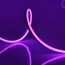 Светодиодная лента Neon ULS-N11-2835-120LED/m-8mm-IP67-DC24V-10W/m-15M-PURPLE катушка в герметичной упаковке купить в Москве