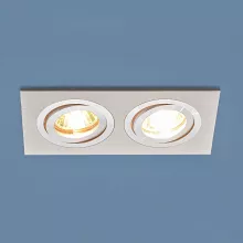 Elektrostandard 1051/2 WH белый Встраиваемый светильник ,кафе,кухня