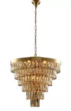 Подвесная люстра хрустальная SP-PL15 D620 GOLD/AMBER Crystal Lux Abigail купить в Москве