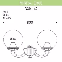 Fumagalli G30.142.000.BXE27 Настенный светильник 
