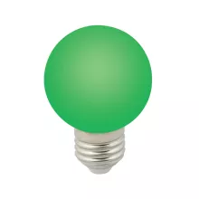 Volpe LED-G60-3W/GREEN/E27/FR/С Лампочка светодиодная 