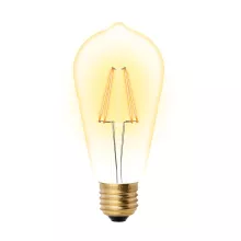 Uniel LED-ST64-5W/GOLDEN/E27 GLV22GO Лампочка светодиодная 