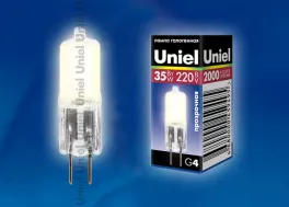 Uniel JC-220/35/G4 CL Лампочка галогеновая 