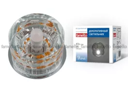 Точечный светильник Fiore DLS-F119 G9 CHROME/CLEAR+GOLD купить в Москве