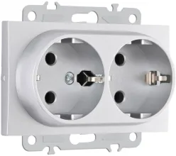 Розетка am-206 206.40-2.silver купить в Москве