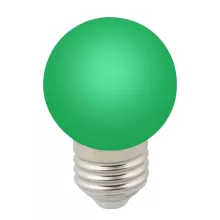 Volpe LED-G45-1W/GREEN/E27/FR/С Лампочка светодиодная 