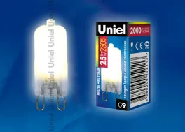 Uniel JCD-FR-25/G9 картон Лампочка галогеновая 