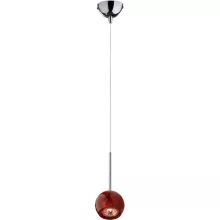 N-Light 101-01-16R chrome + red Подвесной светильник ,кафе,кабинет,гостиная,кухня