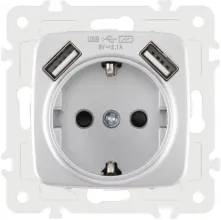 Розетка am-205 205.47-1.silver купить в Москве