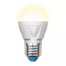Uniel LED-G45 7W/WW/E27/FR PLP01WH картон Лампочка светодиодная 
