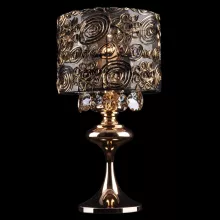 Настольная лампа 3400/1T золото/тонированный наст.лампа Eurosvet 3400 хрусталь Strotskis купить в Москве