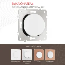 Выключатель am-202 202.32-1.white купить в Москве