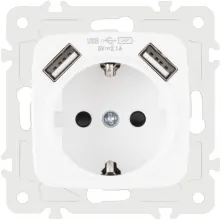 Розетка am-205 205.47-1.white купить в Москве