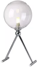 Интерьерная настольная лампа светодиодная LG1 CHROME/TRANSPARENTE Crystal Lux Fabricio купить в Москве