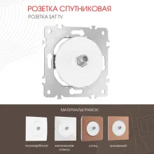 Розетка am-202 202.42-1.white купить в Москве