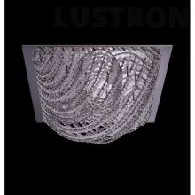 Потолочный светильник с пультом 102/18 хром/дымчатый Eurosvet 102 Angelina хрусталь Strotskis LED купить в Москве