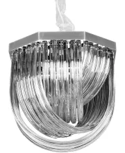 Подвесная люстра Murano Glass A001-400 L4 silver/smoky gray купить в Москве