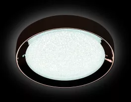 Потолочный светодиодный светильник с пультом FS1212 WH/CH 64W D500 Ambrella Crystal Sand купить в Москве