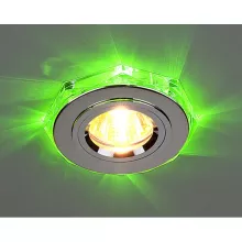 Точечный светильник  2020/2 SL/LED/GR (хром / зеленый) купить в Москве