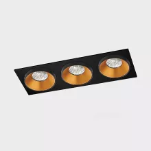 Встроенный светильник - 3шт. + SP03 Italline Solo SP gold black ring купить в Москве
