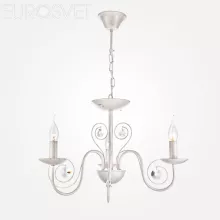 Eurosvet 60018/3 белый с золотом Подвесная люстра 