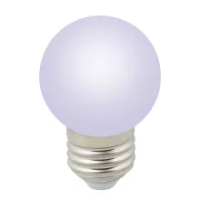 Volpe LED-G45-1W/RGB/E27/FR/С Лампочка светодиодная 