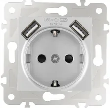 Розетка am-203 203.47-1.silver купить в Москве