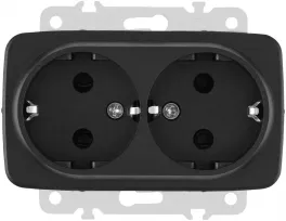 Розетка am-205 205.40-2.black купить в Москве