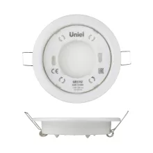 Uniel GX53/H2 WHITE 10 PROM Точечный светильник 