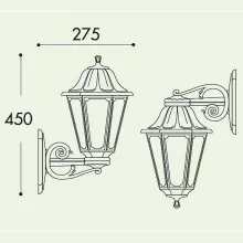 Fumagalli E22.131.000.WYE27 Фасадный уличный фонарь ,фасад