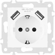 Розетка am-206 206.47-1.white купить в Москве
