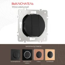 Выключатель am-202 202.30-3.black купить в Москве