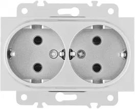 Розетка am-203 203.40-2.silver купить в Москве