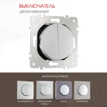 Выключатель am-202 202.30-2.silver купить в Москве