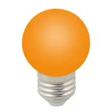Volpe LED-G45-1W/ORANGE/E27/FR/С Лампочка светодиодная 