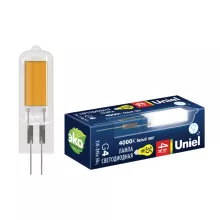 Uniel LED-JC-220/6W/4000K/G4/CL GLZ08TR картон Лампочка светодиодная 