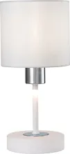 Интерьерная настольная лампа Denver 1109/1 White/Silver купить в Москве