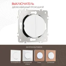 Выключатель am-202 202.32-2.white купить в Москве