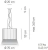Подвесной светильник Skirt SPSKR070E27 NE BC - фото в интерьере (миниатюра)
