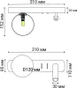 Настенный светильник IT08-8024 IT08-8024 black 3000K - фото в интерьере (миниатюра)