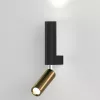 Настенный светильник Pitch 40020/1 LED черный/латунь - фото (миниатюра)