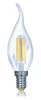 Лампочка светодиодная на ветру E14 4W 2800K 390lm Voltega Crystal 5714 - фото (миниатюра)