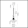 Подвесной светильник Odeon Light Tarsu 2617/1 - фото схема (миниатюра)