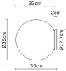 Настенно-потолочный светильник Lumi Sfera F07 G29 01 - фото схема (миниатюра)