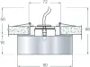 Встраиваемый светильник N1521-WH - фото схема (миниатюра)
